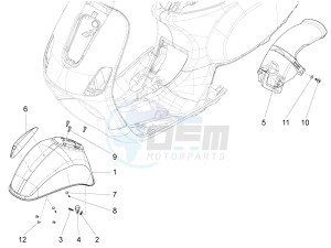 VX-VXL-SXL 150 4T 3V drawing Wheel housing - Mudguard