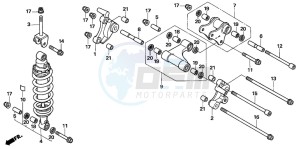 VTR1000F FIRE STORM drawing REAR CUSHION