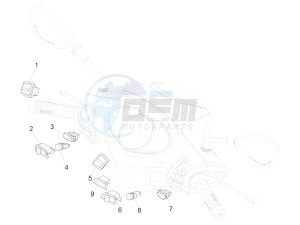 Medley 150 4T ie ABS (APAC) drawing Selectors - Switches - Buttons