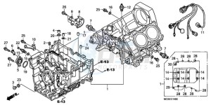 ST1300A9 UK - (E / ABS MKH MME) drawing CRANKCASE