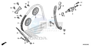 CBR1000RRG CBR1000 - Fireblade Europe Direct - (ED) drawing CAM CHAIN/ TENSIONER