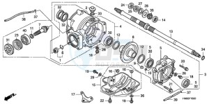 TRX250TMA ED drawing REAR FINAL GEAR