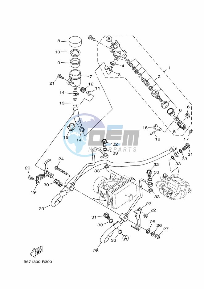 REAR MASTER CYLINDER