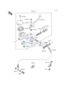 EN 500 A [VULCAN 500] (A1-D5) [VULCAN 500] drawing FRONT MASTER CYLINDER