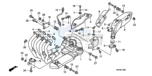 CB600FAA Australia - (U / ABS) drawing EXHAUST MUFFLER