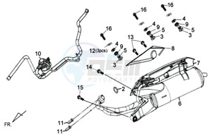 X'PRO 50 (45 KMH) (AE05W4-FR) (L4-M1) (M1 - 2021) drawing EXHAUST