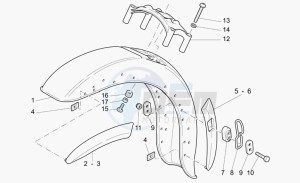 California 1100 Vintage Classic-Touring drawing Front mudguard