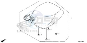 TRX420FA2G TRX420F Europe Direct - (ED) drawing SEAT