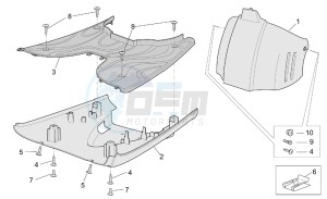 Scarabeo 50 4T E2 drawing Central body II