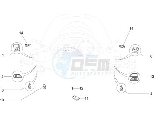 Beverly 500 (USA) USA drawing Selectors - Switches - Buttons