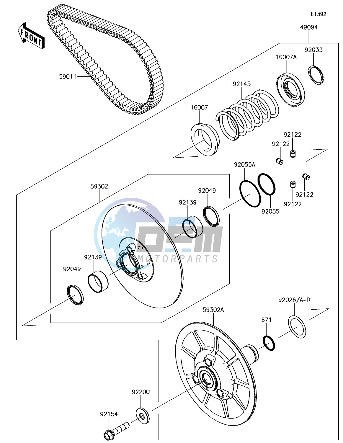 Driven Converter/Drive Belt