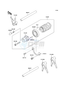 W800 EJ800ACFA GB XX (EU ME A(FRICA) drawing Gear Change Drum/Shift Fork(s)