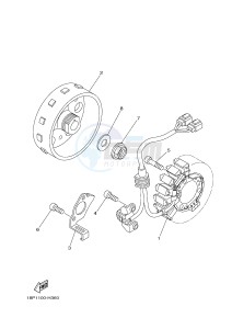 YFZ450R YFZ450RF (1TDE) drawing GENERATOR