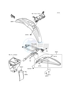 KX250F KX252AHF EU drawing Fenders