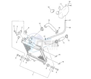 TZR 50 drawing COOLING SYSTEM