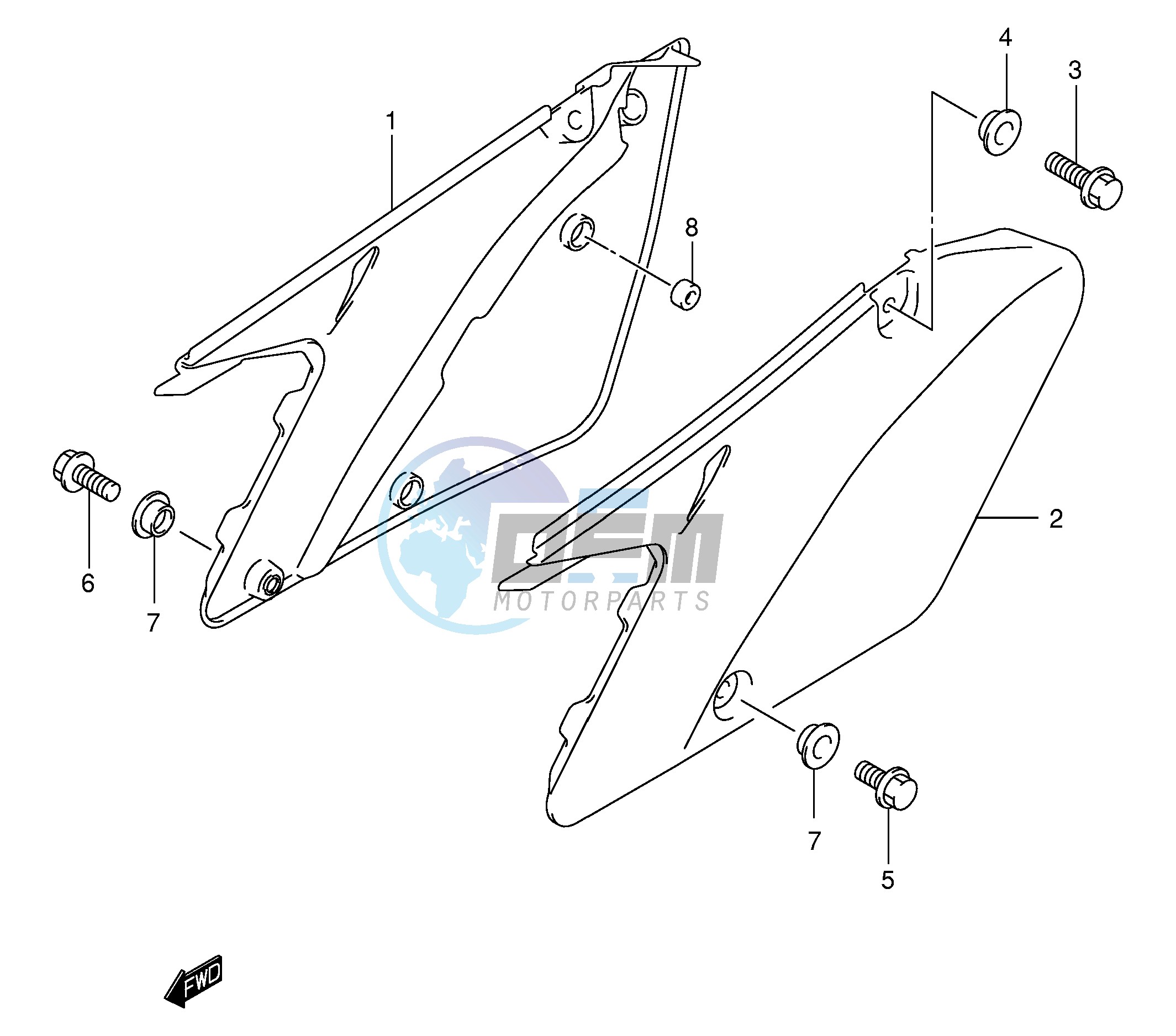 FRAME COVER (MODEL K1 K2)