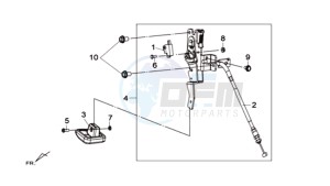 MAXSYM 600 I ABS EXECUTIVE SPORT L6 drawing PARK LEVER