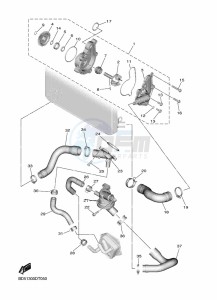 NIKEN MXT850 (BD5F) drawing WATER PUMP