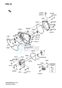 RM-Z250 (E24) drawing ENGINE COVER