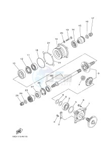 YXC700E YXC700PF VIKING VI (2US3) drawing MIDDLE DRIVE GEAR