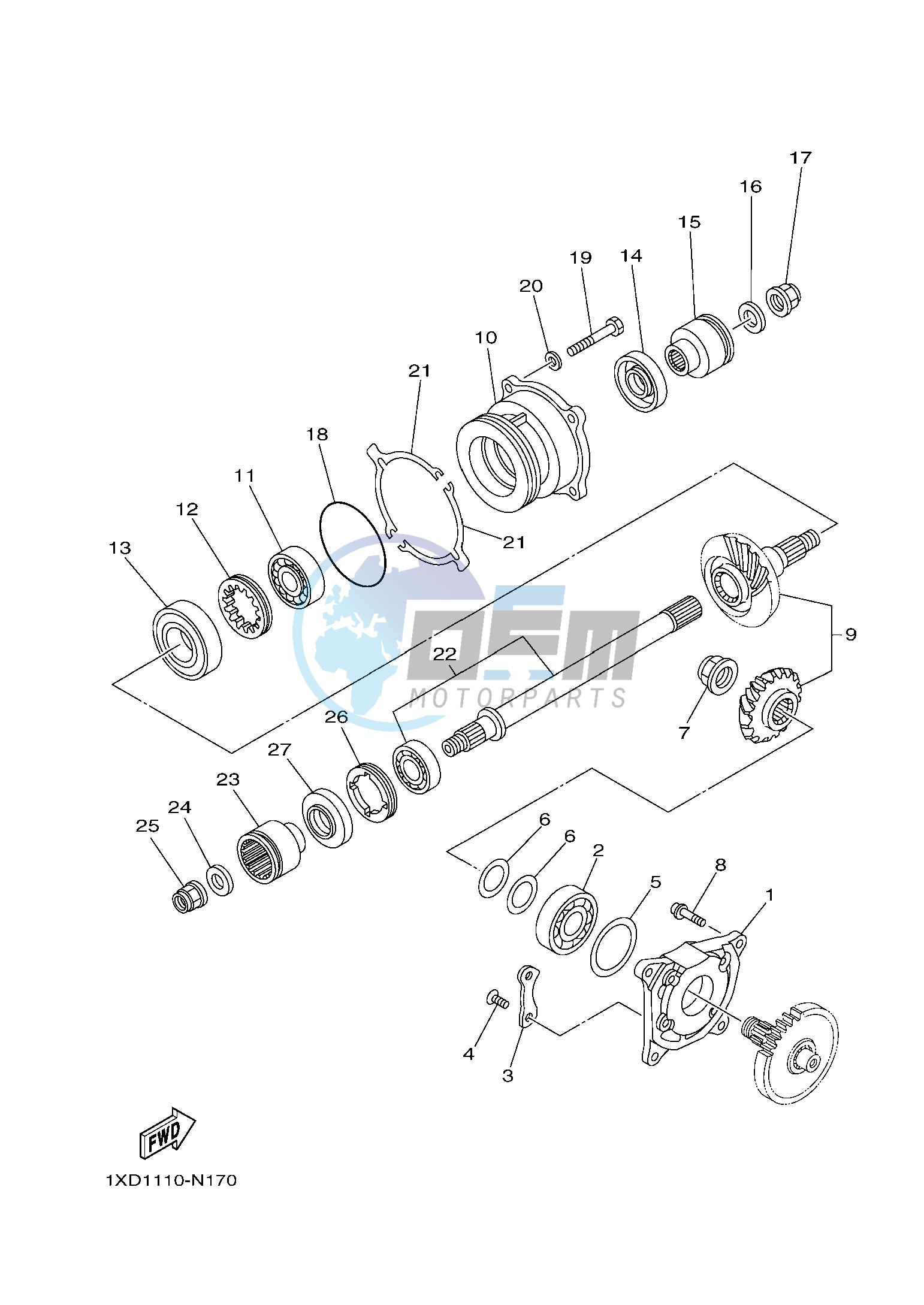 MIDDLE DRIVE GEAR