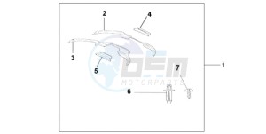 ST1300A9 ED / ABS MME drawing FAIRING DEFLECTOR