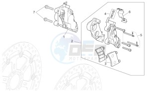 Griso V IE 850 drawing Front brake caliper