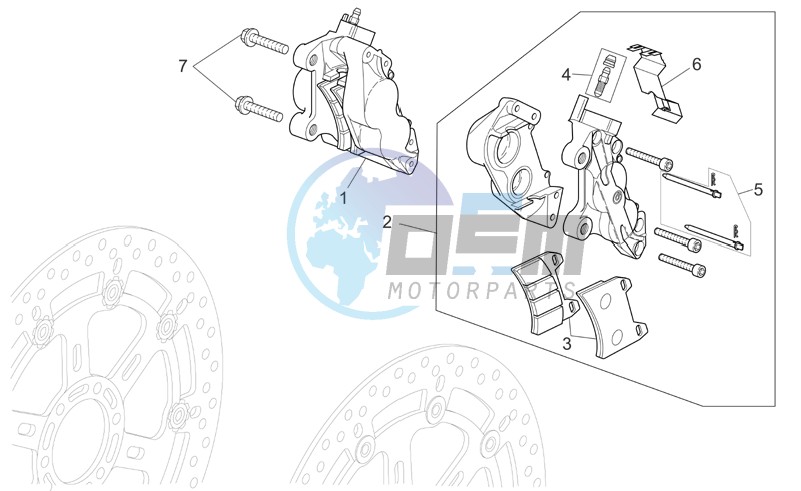 Front brake caliper