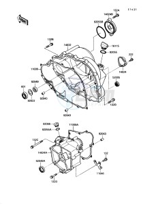 KLF 220 A [BAYOU 220] (A1-A4) [BAYOU 220] drawing ENGINE COVER