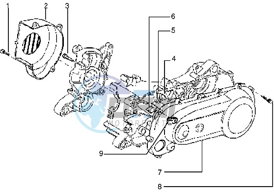 Clutch cover-scrool cover