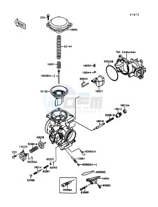 VN 1500 C [VULCAN 1500 L] (C3-C4) [VULCAN 1500 L] drawing CARBURETOR PARTS