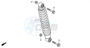 TRX300 FOURTRAX 300 drawing REAR CUSHION