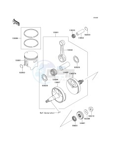 KX 100 A [KX100 MONSTER ENERGY] (A6F - A9FA) D7F drawing CRANKSHAFT_PISTON-- S- -