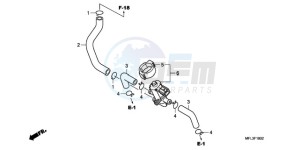 CBR1000RA9 Australia - (U / ABS MME) drawing AIR INJECTION CONTROL VALVE