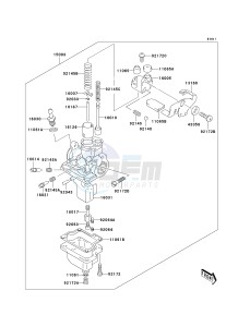 KDX 50 A (A1-A3) drawing CARBURETOR