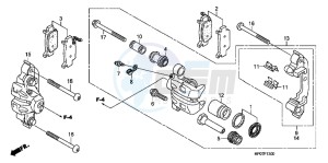 TRX500FPMB drawing FRONT BRAKE CALIPER