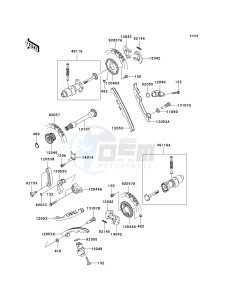 KVF 650 H [BRUTE FORCE 650 4X4I] (H7F-H8F) H8F drawing CAMSHAFT-- S- -_TENSIONER