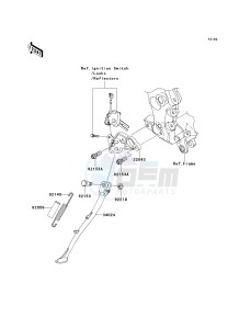 ZX 1400 A [NINJA ZX-14] (A6F-A7FA) A7F drawing STAND-- S- -