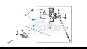 MAXSYM 600 I ABS EXECUTIVE (LX60A4-EU) (E4) (L7-M0) drawing PARKING LEVER