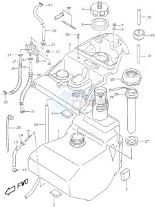 AY50 (V-W-X-Y) katana drawing FUEL TANK