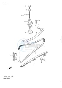 AN400 ABS BURGMAN EU drawing CAM CHAIN