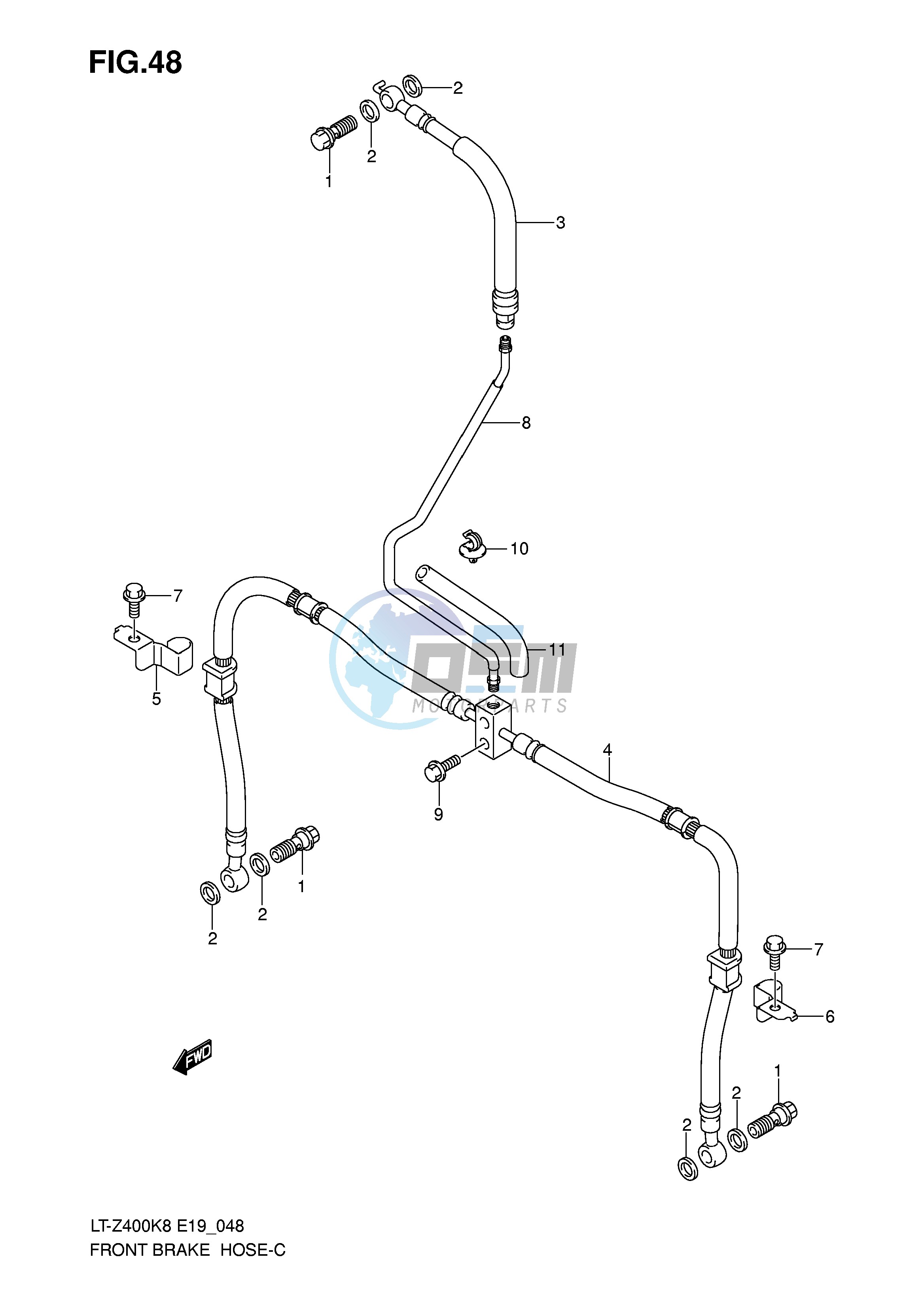 FRONT BRAKE HOSE