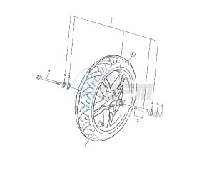 TZR 50 drawing FRONT WHEEL