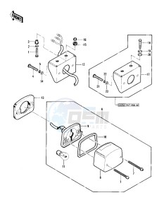 KLT 250 A [KLT250] (A1) [KLT250] drawing TAILLIGHT -- 82 A1- -