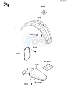 KX 80 G [KX80] (G1-G2) [KX80] drawing FENDERS