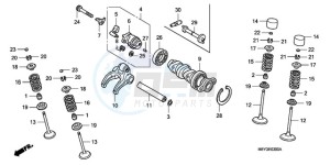 CRF450X9 Europe Direct - (ED) drawing CAMSHAFT/VALVE