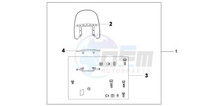 VT750CA drawing CUSTOM WINDSHIELD