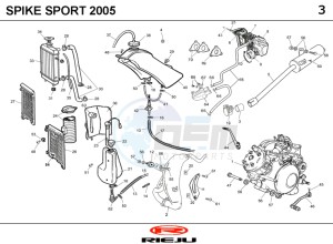 SPIKE-50-SPORT-BLUE drawing HOSE CONNEXIONS TANKS