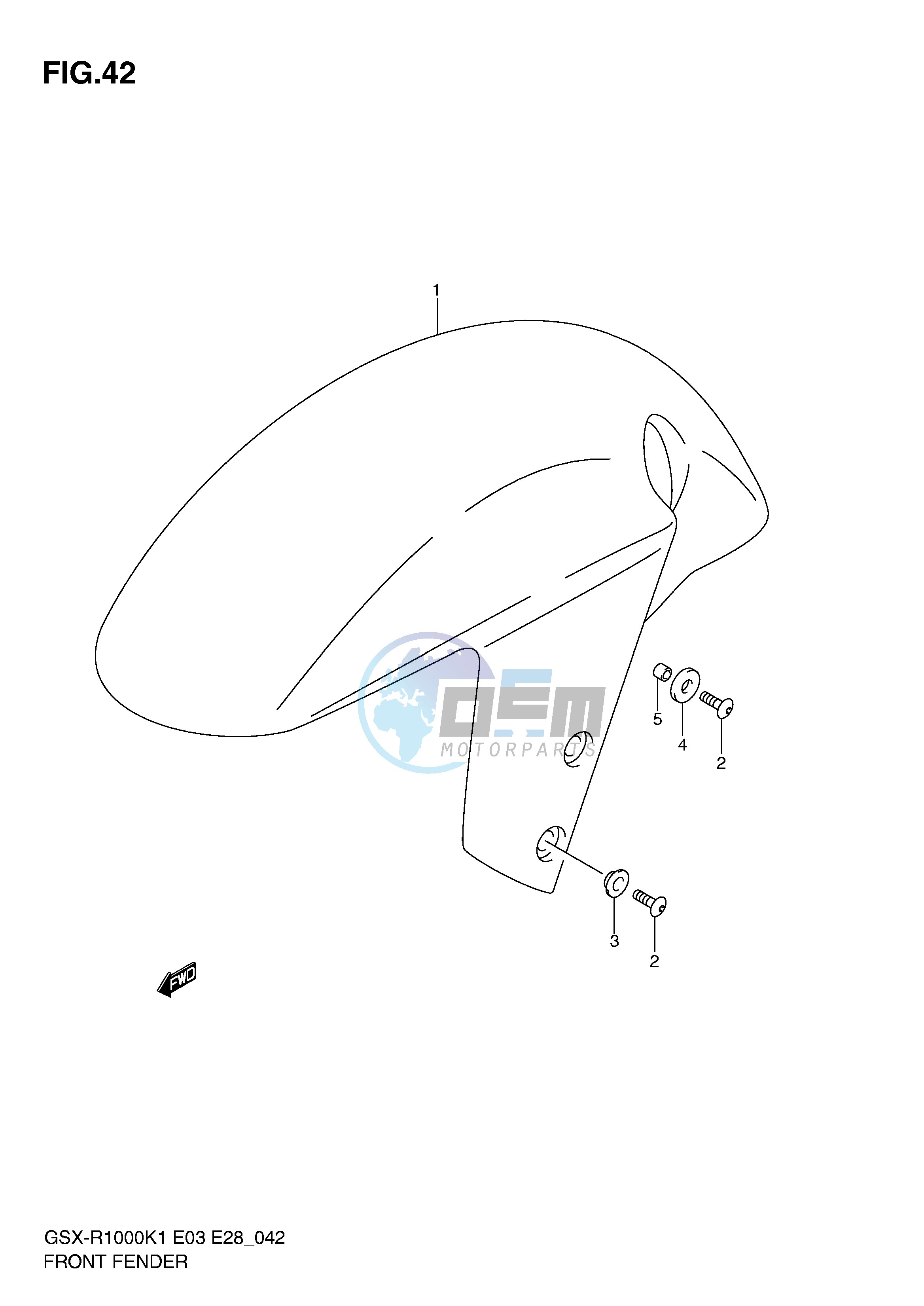 FRONT FENDER (GSX-R1000K1)