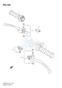 GSF650 (E21) Bandit drawing HANDLE LEVER (GSF650UL1 E21)